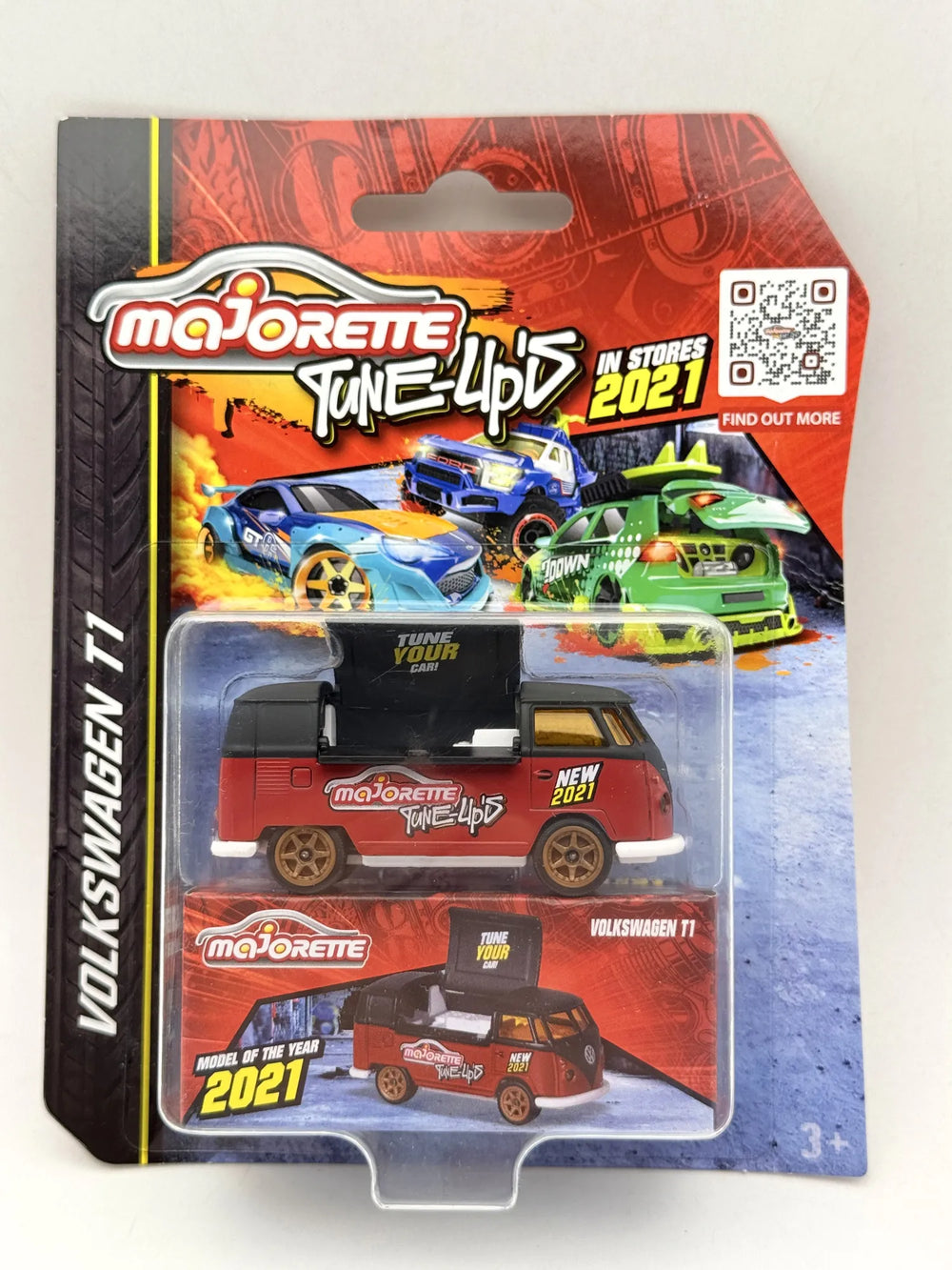 VOLKSWAGEN T1 FOODTRUCK Tune-Up's Majorette 2021 Czerwony 1:64