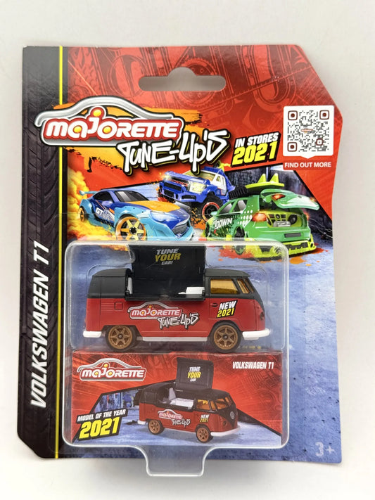VOLKSWAGEN T1 FOODTRUCK Tune-Up's Majorette 2021 Czerwony 1:64