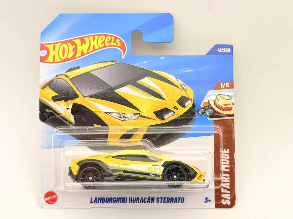 LAMBORGHINI HURACAN STERRATO, Hot Wheels 2025, Die cast JBB86, Żółty, 1:64
