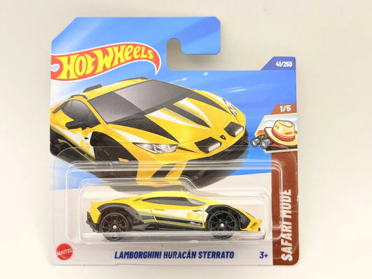 LAMBORGHINI HURACAN STERRATO, Hot Wheels 2025, Die cast JBB86, Żółty, 1:64
