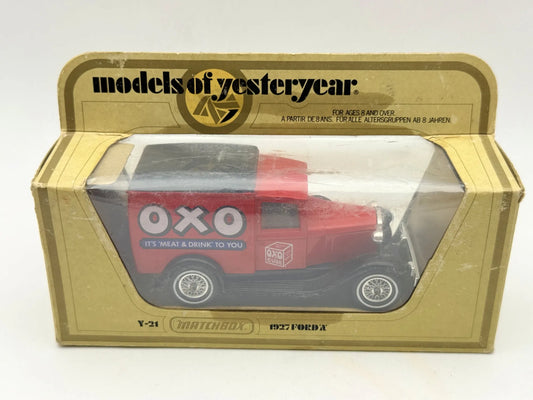 1927 FORD A Matchbox 1978 Czerwony 1:40 Made in England OXO