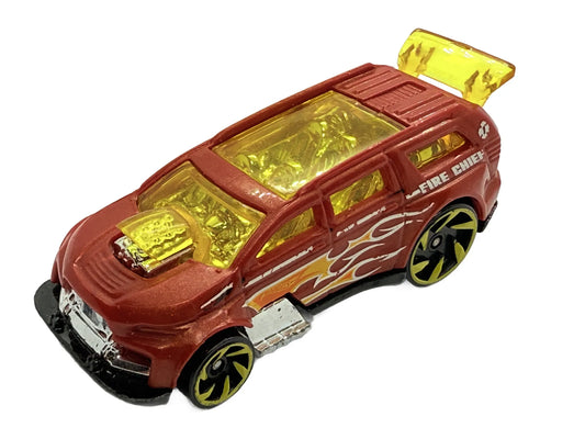 Nitro Tailgater Straż pożarna Hot Wheels 2014 Czerwony 1:64