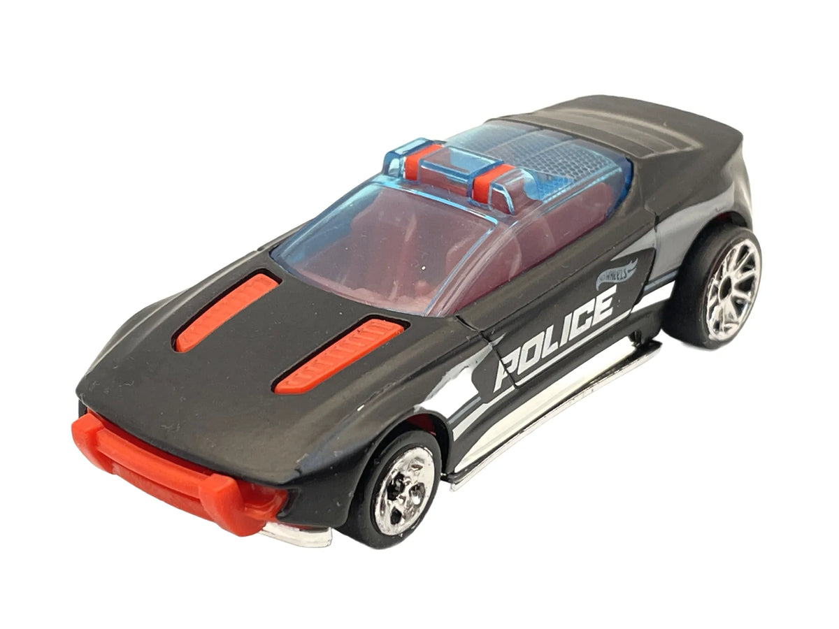ALPHA PURSUIT POLICE, Hot Wheels 2019, Resoraki, Die cast GHB75 Czarny 1:64