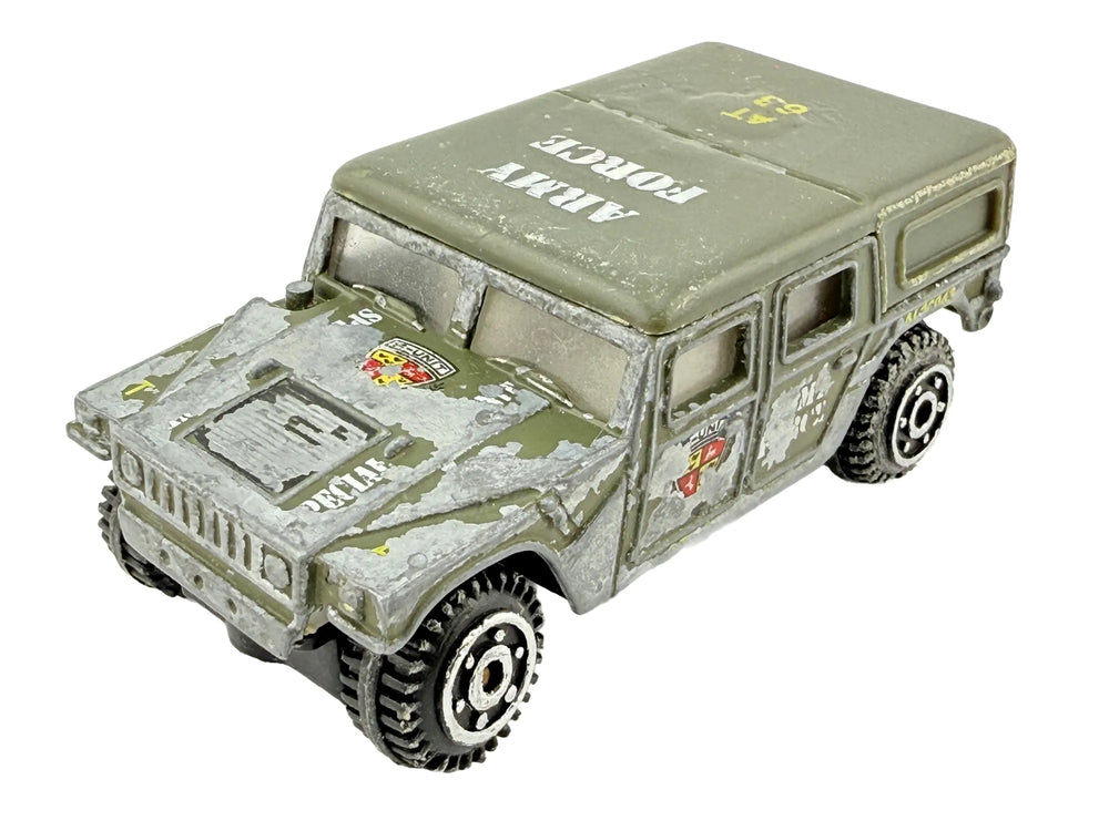 HUMMER H1, Arymy Force, Vintage Model Die cast, Zielony, 1:64, Resoraki