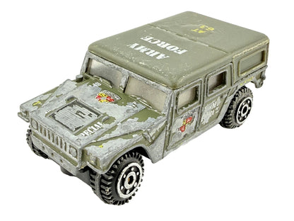 HUMMER H1, Arymy Force, Vintage Model Die cast, Zielony, 1:64, Resoraki