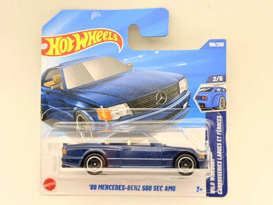 '89 MERCEDES-BENZ 560 SEC AMG Hot Wheels 2025 Granatowy 1:64