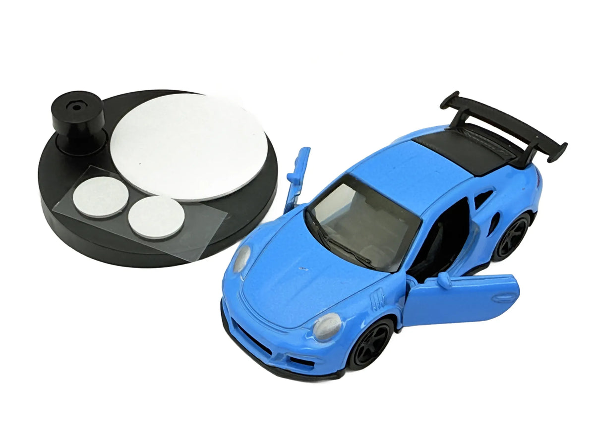 Porsche 911 Niebieski 1:55 + Stojak (Ekspozytor) na Model