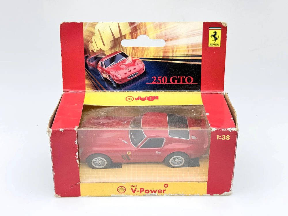 FERRARI 250 GTO, Shell V-Power, Vrroom, Die cast AZ0769TO, Czerwony, 1:38