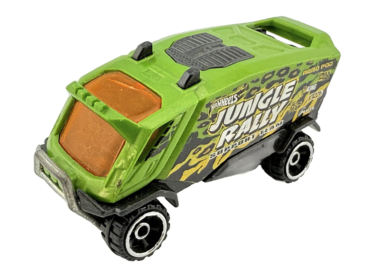 AERO POD, Jungle Rally, Hot Wheels 2014, Die cast LCB00060, Zielony, 1:64