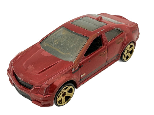 '09 Cadillac CTS-V, Hot Wheels 2009, Resoraki, Die cast 1:64, Bordowy