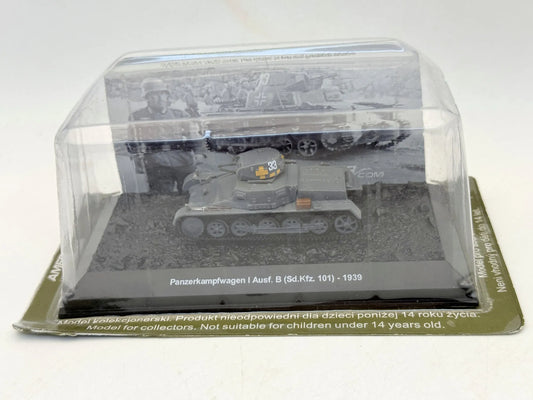 Czołg Panzerkampfwagen I Ausf. B 1939 Tanks of the World AmerCom Szary 1:72