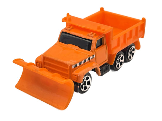 SNOW PLOW, Pług śnieżny, Maisto, Resoraki, Die cast, Pomarańczowy, 1:64