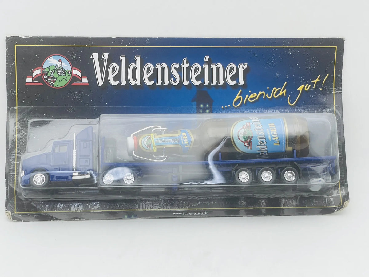 Ciężarówka z butelką Piwa Grell 1:87 Niebieski Promocyjny Veldensteiner
