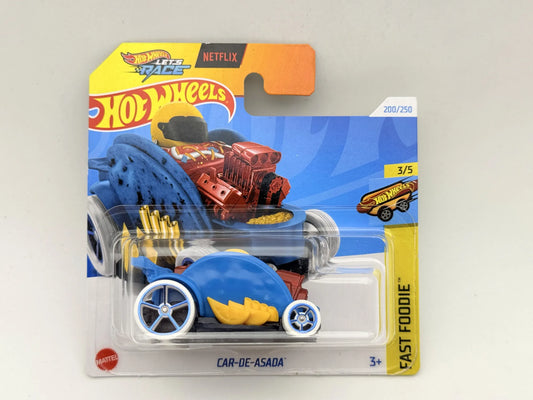 CAR-DE-ASADA Fast Foodie Hot Wheels 2024 Niebieski 1:64