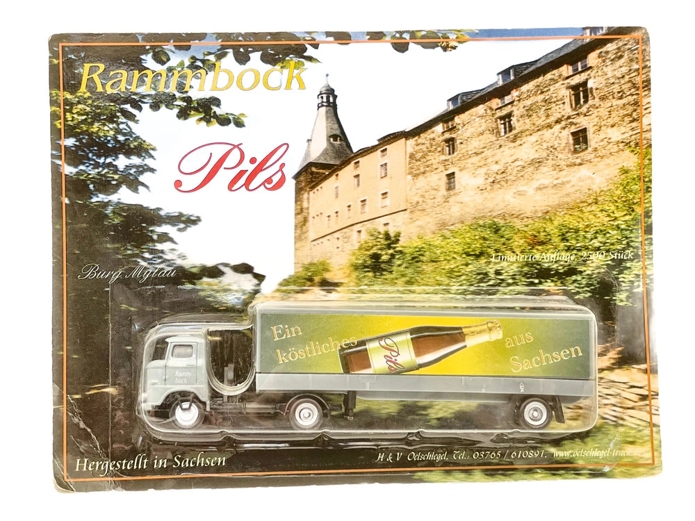 IFA W50-L DGD 1:87 Ciężarówka Promocyjna Rammbock Pils Blister Szary