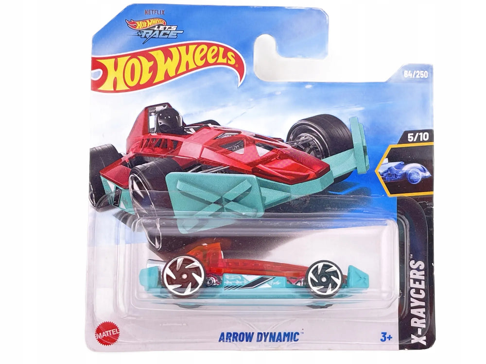 Arrow Dynamic, Hot Wheels, Resoraki, Die cast, Czerwony, 1:64