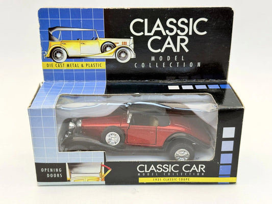1931 Classic Coupe Classic Car Model Collection 1995 Czerwony 1:43