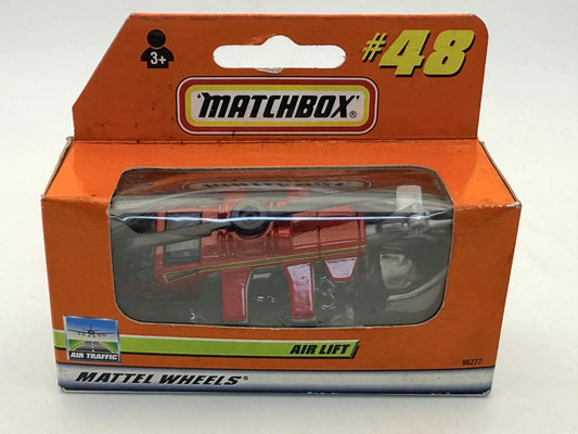 Helikopter AIR LIFT Air Traffic Matchbox 1998 Czerwony 1:64