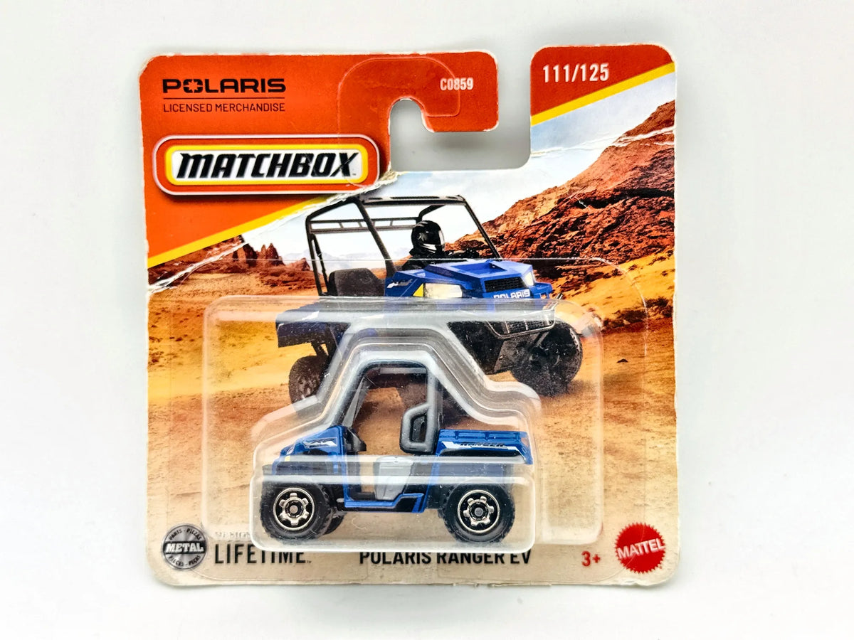 Polaris Ranger EV Matchbox Mainline 1:64 Blister Niebieski