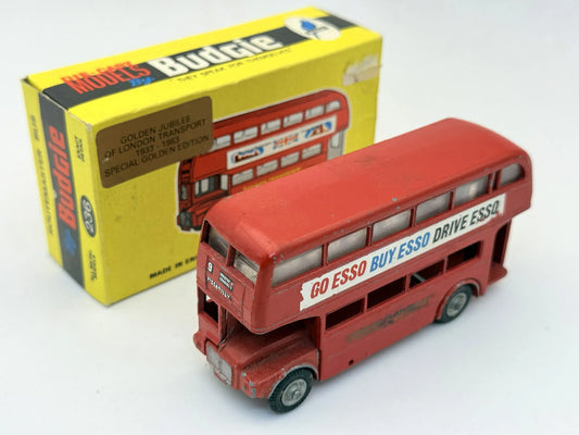 A.E.C. ROUTEMASTER London Bus Budgie 1983 Czerwony 1:43 Made in England