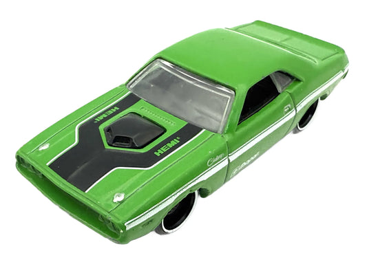 Dodge '70 Challenger, Hot Wheels 2006-'17, Resoraki die cast, Zielony, 1:64
