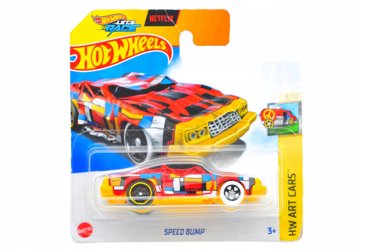 SPEED BUMP, Hot Wheels 2024, Resoraki, Die cast Htb78-N521, Czerwony, 1:64
