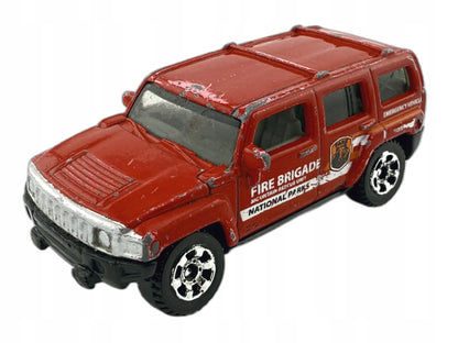 Hummer H3 Straż pożarna Matchbox 2004 Czerwony 1:64