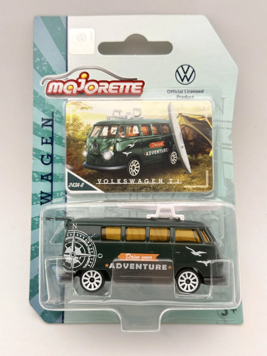 VOLKSWAGEN T1 Volkswagen Series Majorette Zielony 1:64