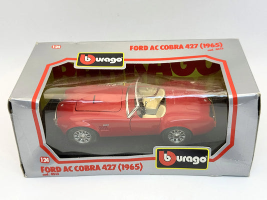 FORD AC COBRA 427 Z 1965 R. Bburago Czerwony 1:24