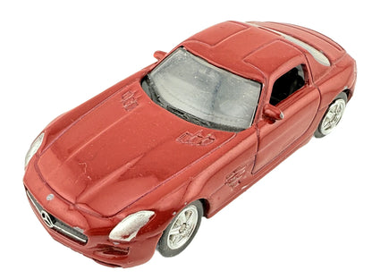 MERCEDES BENZ SLS AMG, Welly, Die cast No.52306, Bordowy, 1:64, Resoraki