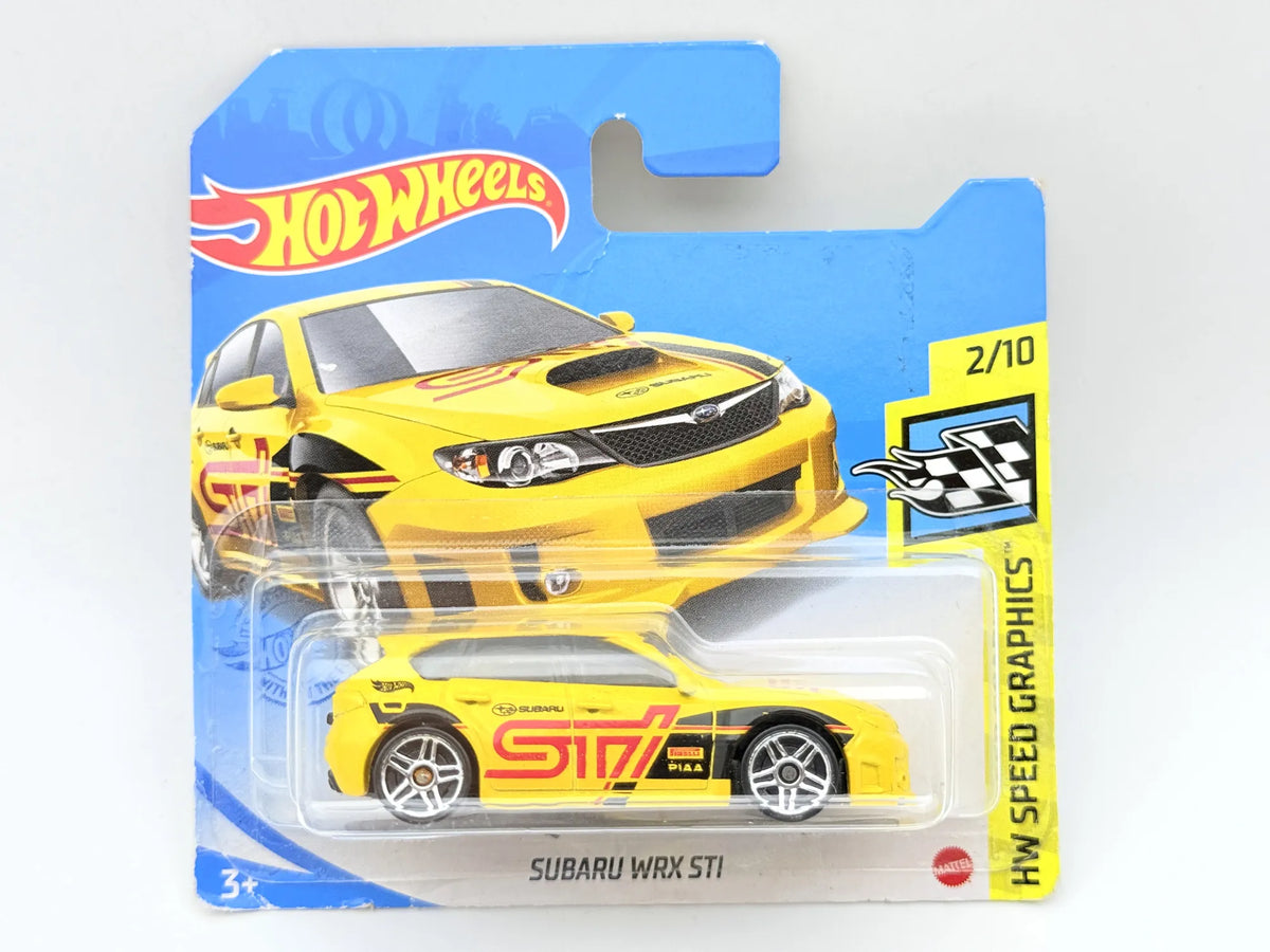 SUBARU WRX STI Hot Wheels 2021 Żółty 1:64