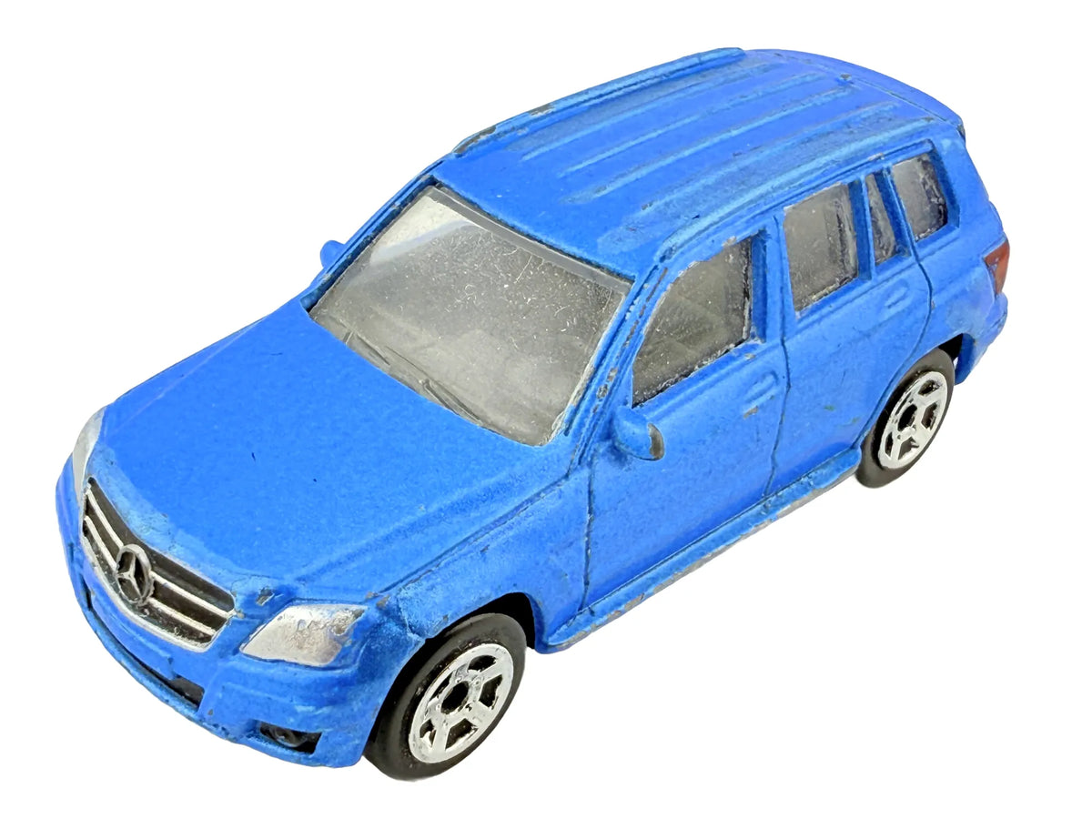 MERCEDES BENZ GLK, Realtoy, Die cast 510, Niebieski, 1:64, Resoraki