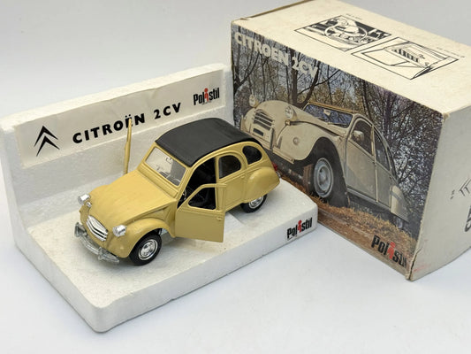 CITROEN 2CV Polistil Żółty 1:25 Made in Italy
