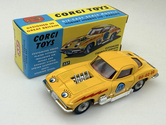 CHEVROLET CORVETTE STING RAY 1967 Corgi Żółty 1:43