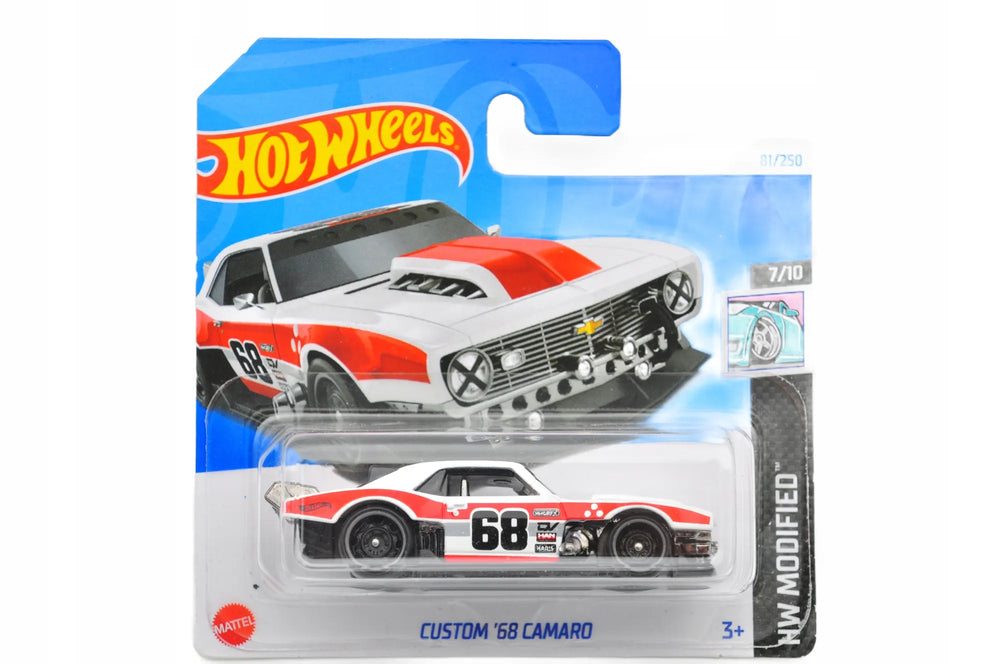 CUSTOM '68 CAMARO Hot Wheels 2024 Biało-Czerwony 1:64