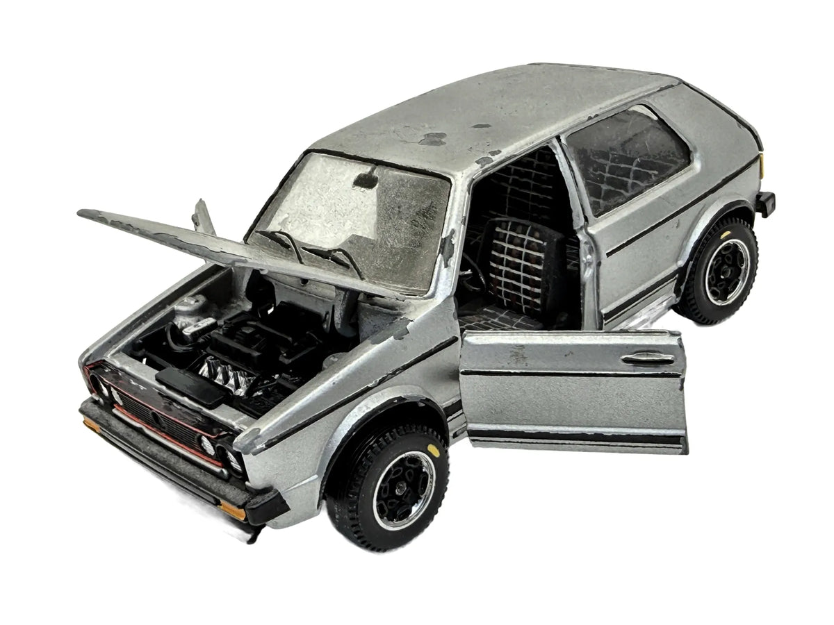 Volkswagen Golf GTI MK1 Mebetoys Srebrny 1:25 Made in Italy
