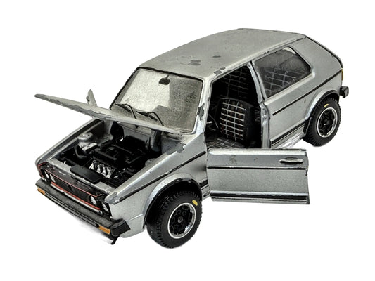 Volkswagen Golf GTI MK1 Mebetoys Srebrny 1:25 Made in Italy