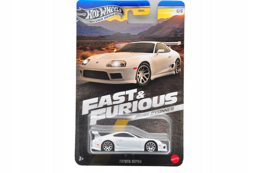 Toyota Supra Hot Wheels Silver fast & Furious Hot Wheels 2024 Biały 1:64