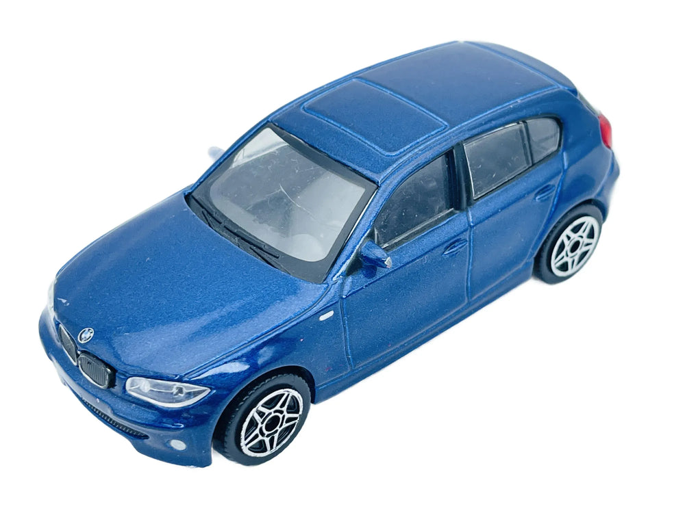 Bmw 1 Series 120D, Bburago, resoraki, die cast, 1:43 niebieski