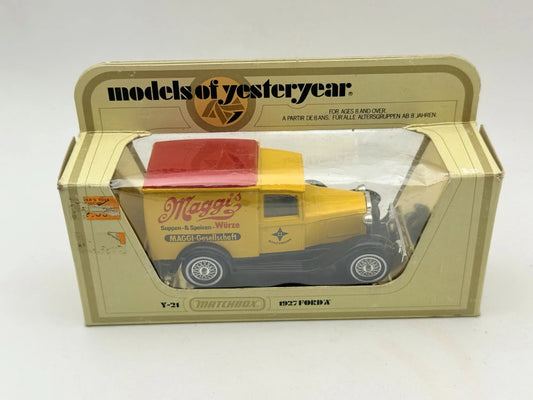 1927 FORD A Matchbox 1978 Żółty 1:43 Made in England Maggis