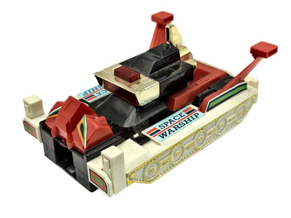 CZOŁG KOSMICZNY SPACE WARSHIP TRANSFORMERS ROBOT ok 1980 Biały 1:43
