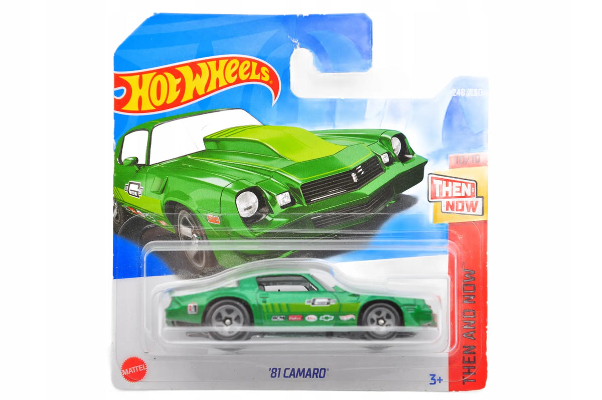 '81 Camaro THEN AND NOW Hot Wheels 2022 Zielony 1:64