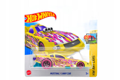 MUSTANG FUNNY CAR Hot Wheels 2024 Żółty 1:64
