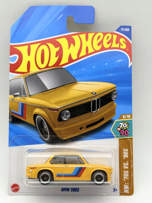 BMW 2002 '70 VS '90 Hot Wheels 2024 Żółty 1:64