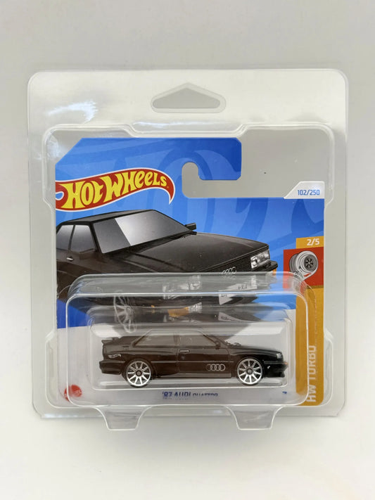 '87 AUDI QUATTRO HW Turbo Hot Wheels 2024 Czarny 1:64 + Protektor