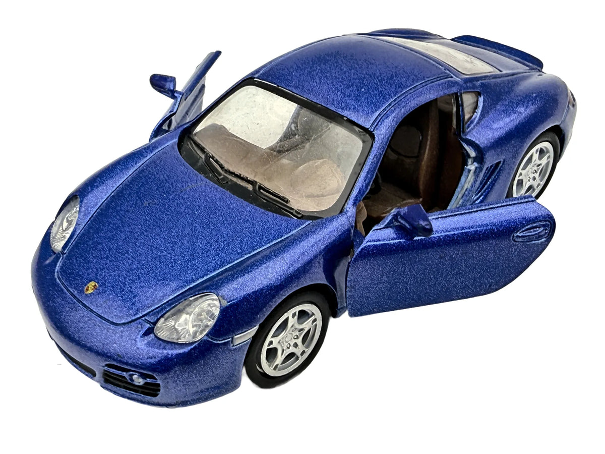 PORSCHE CAYMAN S, Kinsmart, Die cast KT5307, Niebieski, 1:34, Resoraki