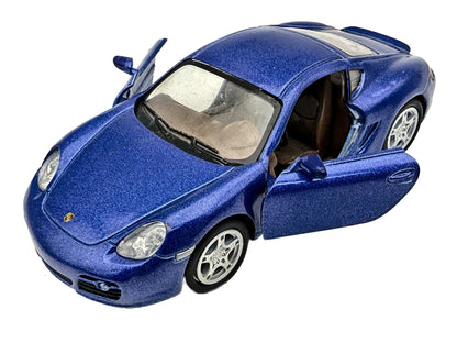 PORSCHE CAYMAN S, Kinsmart, Die cast KT5307, Niebieski, 1:34, Resoraki