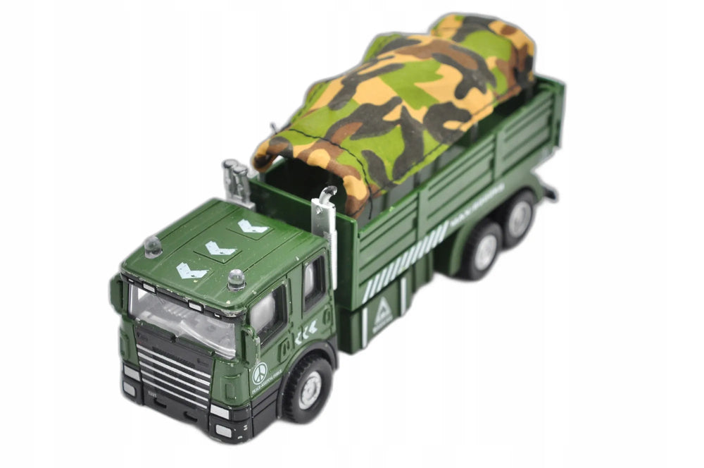 Ciężarówka Wojskowa Ciężarówka 6X6 Wojsko Zielony 1:50