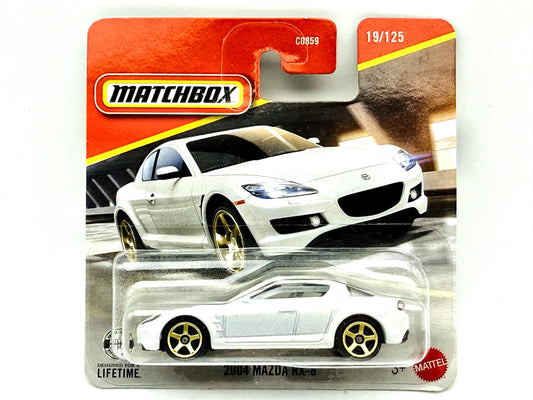2004 Mazda Rx-8 Hot Wheels 2026 Matchbox Series 1:64 Blister Biały