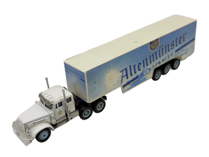 CIĘŻARÓWKA Z NACZEPĄ ALTENMÜNSTER WINTERBIER, Grell Die cast Biały Resoraki